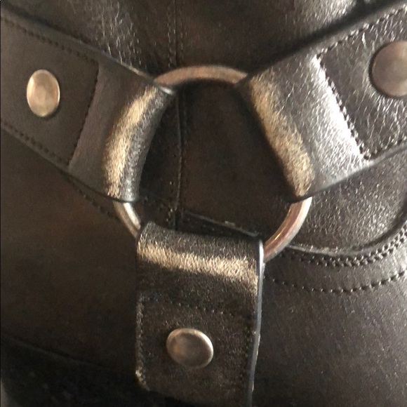 Saint Laurent stonewashed Charcoal boots, - Picture 3 of 6